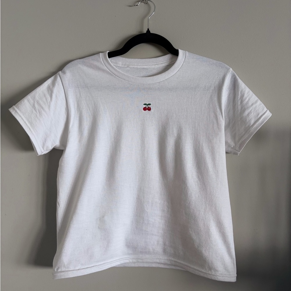 Embroidered Baby Tee 🍒